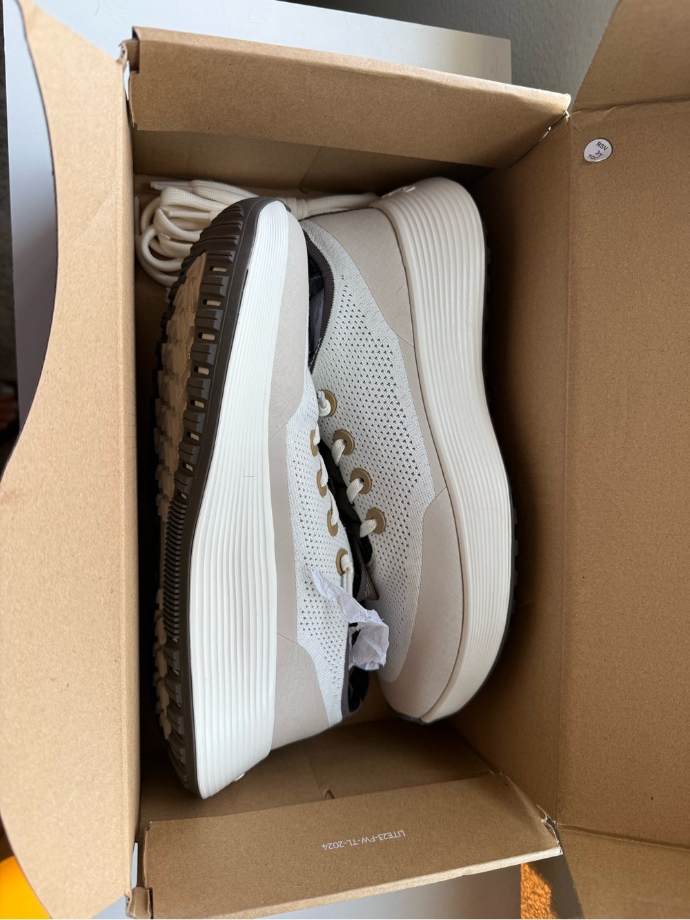 Allbirds  Women's Athletic Sneakers - Cream with Black Soles